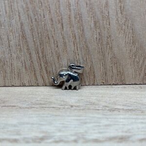 Silver Elephant Charm Pendant - Elephant Design
